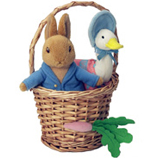 Peter and Jemima in a basket.