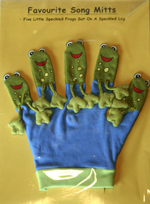 The Puppet Company FAVOURITE SONG MITTS FIVE LITTLE DUCKS/ FIVE LITTLE SPECKLED 