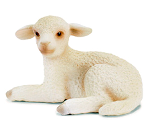 Schleich - Lamb Lying - 13284