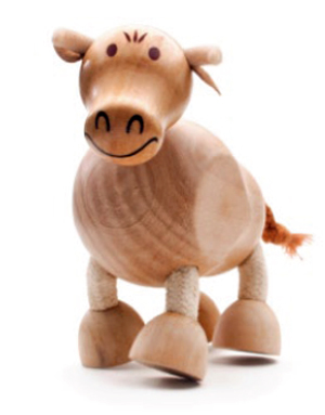 AnamalZ Bull Wooden Figure