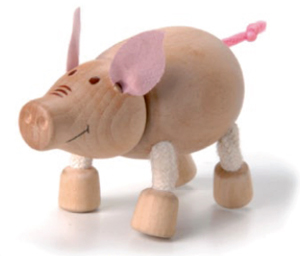 AnamalZ Pig Wooden Figure