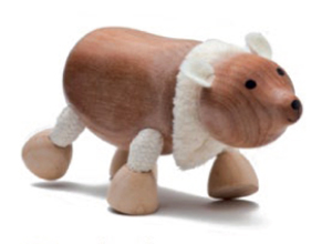 AnamalZ Polar Bear Wooden Figure