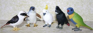 Australian Birds Set of 5 Replicas