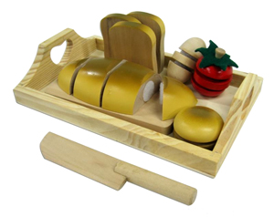 Wooden Bread Cutting Set