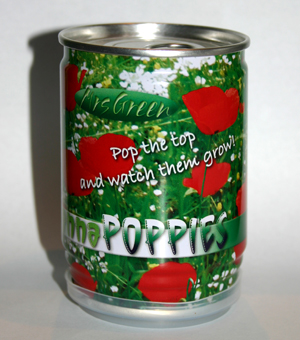 Canna Poppies - Seeds in a Can.