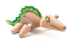AnamalZ Crocodile Wooden Figure