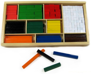 Cuisenaire Rods in a Wooden Box - 300 pieces