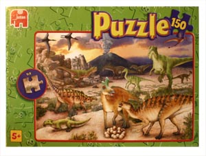 Dinosaur Puzzle with Volcano 150pcs