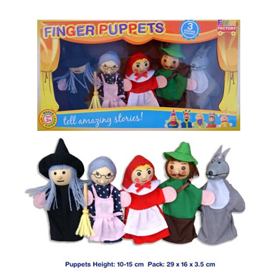 Red Riding Hood Finger Puppet Set