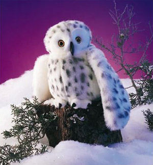 Folkmanis Snowy Owl Puppet 37cm