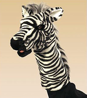 Folkmanis Zebra Stage Puppet
