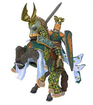 Papo - Dragon Knight & Rearing Horse