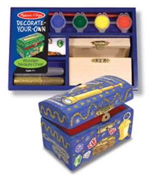Melissa & Doug Decorate Your Own Wooden Treasure Chest