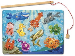 Magnetic Wooden Fishing Game