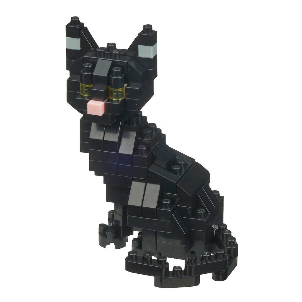 NEW NANOBLOCK Black Cat - Construction Block Set NBC-281