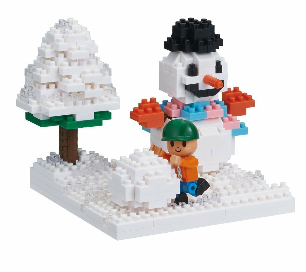 NANOBLOCK Play In The Snow - Construction Block Set NBH-165 RETIRED