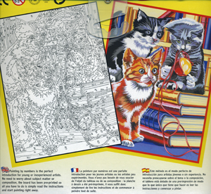 Reeves Junior Paint by Numbers - Kittens on Books