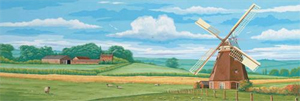 Reeves Panoramic Paint By Numbers - Windmill