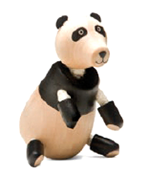 AnamalZ Panda Wooden Figure