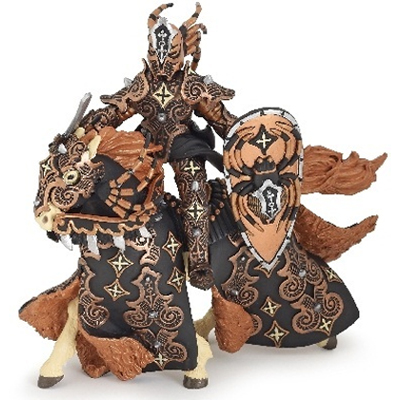 PAPO 38984 Dark Spider Warrior Knight with Horse
