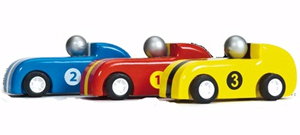 Pull Back Racers - Wooden