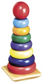 Wooden Rainbow Stacker