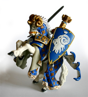 Papo Knight with Crest Figure Blue 