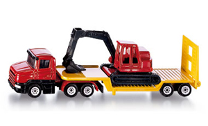 Siku - Low Loader with Excavator Die-cast replica 1611