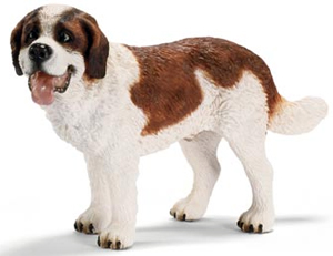 Schleich St Bernard Male Dog - 16379