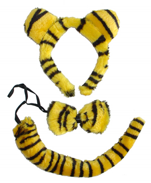 Tiger Headband & Tail Dress Up Set