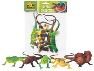Polybag of Five Assorted Reptiles.