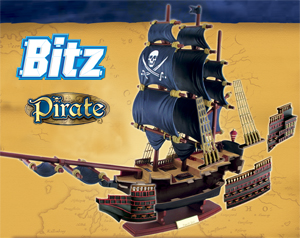 Bitz™ Pirate Ship 36 pcs
