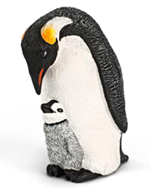 Schleich Emperor Penguin with Chick - 14632