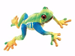 Folkmanis Red Eyed Tree Frog Hand Puppet