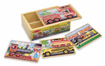 4 Wooden Vehicle Jigsaw Puzzles