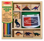 Wooden Dinosaur Stamp Set