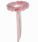 Pink Marabou Halo