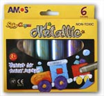Amos - Silky Metallic Crayons 6 pcs.