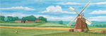 Reeves Panoramic Paint By Numbers - Windmill