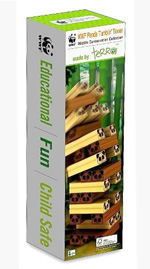 WWF Panda Tumbling Tower -Wooden