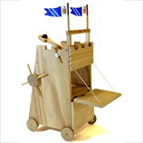 Medieval Siege Tower Wooden Construction Kit