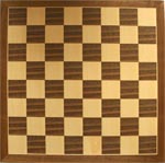 Walnut Inlaid Veneer Classic Chess Board 38cm x 38cm