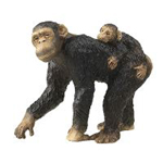 Papo 50012 Chimpanzee with Baby