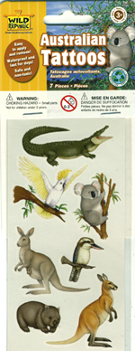 Australian Theme Tattoos - 7 pack