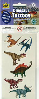 Dinosaur Theme Tattoos - 7 pack