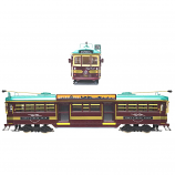 ELECTRIC 1:76 OO Gauge W6 Class Melbourne City Circle Tram - # 888 Diecast Model